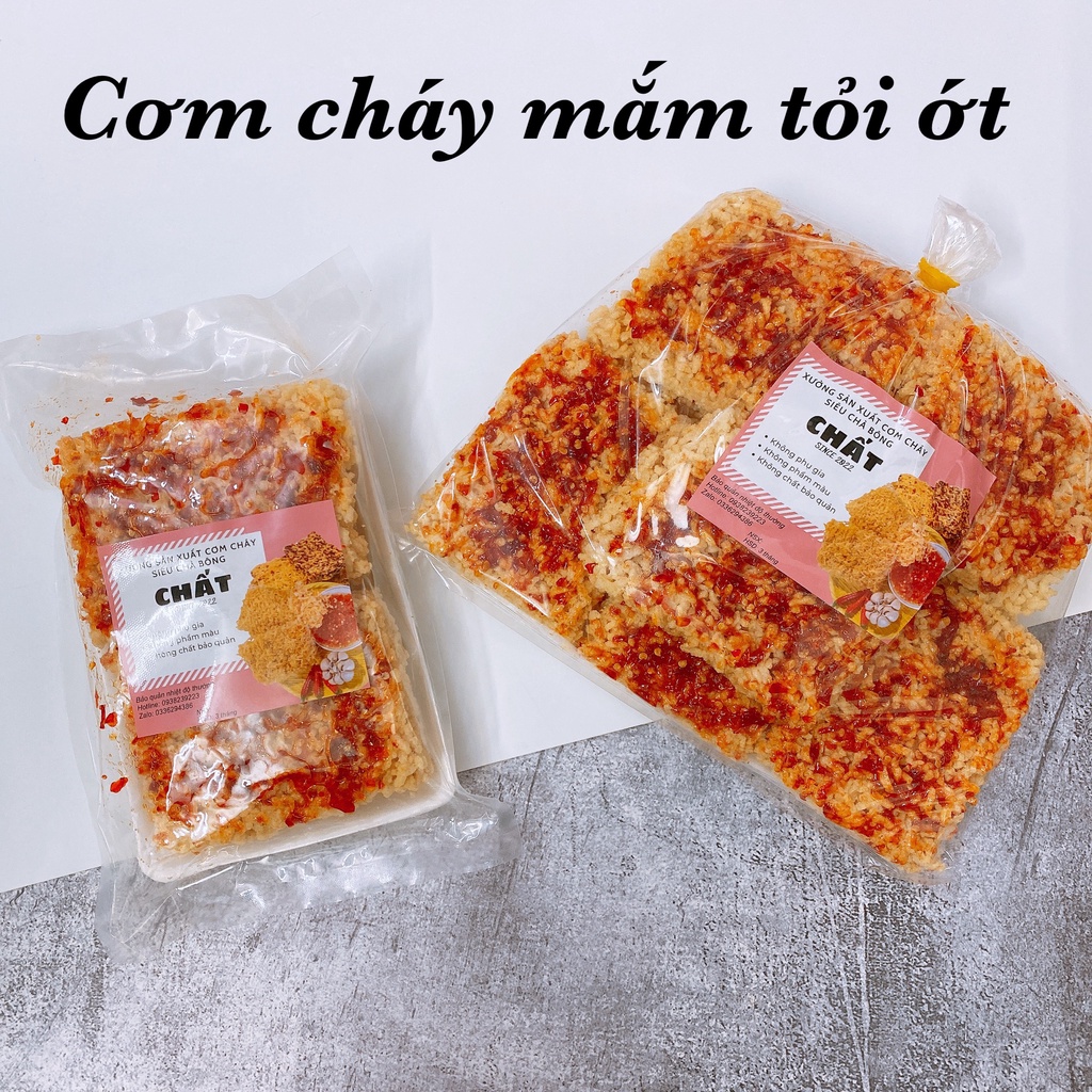 Cơm cháy mắm tỏi ớt siêu ngon 500G - tận xưởng
