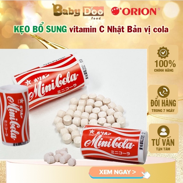 Kẹo C mini Nhật Bản vị Coca-Cola 9g date 8/2023, kẹo bổ sung vitamin C với hương vị độc đáo