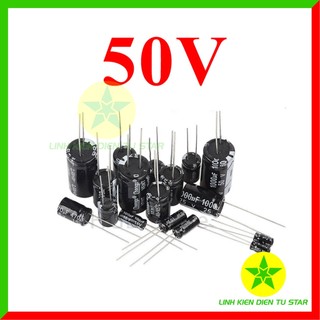 Tụ hóa 50v các giá trị 1uf - 100uf ...