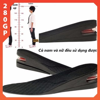 Lót giày cả bàn chân tăng chiều cao có đệm khí mềm mại thoải mái