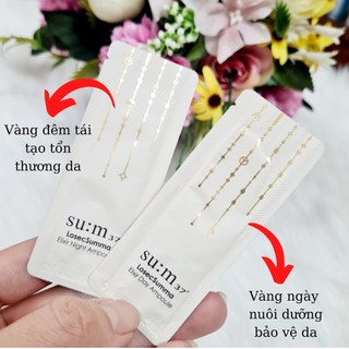 Tinh chất vàng ban ngày Sum và tinh chất vàng ban đêm Sum 1ml
