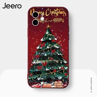 Ốp lưng JEERO chống bẩn christmas ngộ nghĩnh độc lạ hoạt hình dễ thương đẹp mềm Cho iPhone 16 15 14 13 12 11 Pro Max SE 2020 X XR XS ip 8 7 Plus kute HFE1562