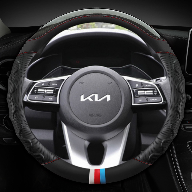 Bao Da Bọc Vô Lăng Xe Hơi 38cm 15 "Cho Kia Ceed Sportage Picanto Cerato Seltos Soul Rio 3 4 5 K3 K5 2022 KX3 KX5 2022