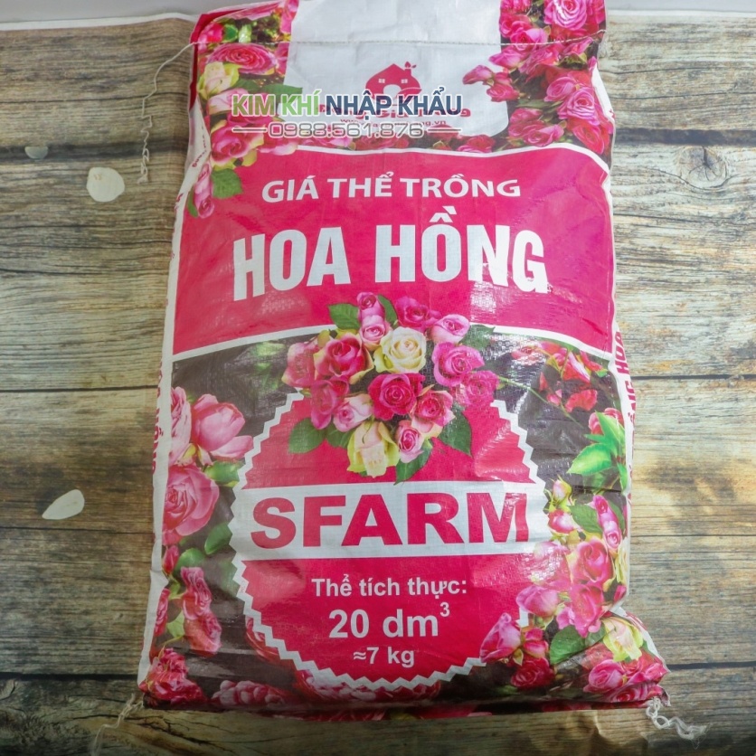 Giá thể trồng cây hoa hồng hữu cơ cao cấp - VTN14