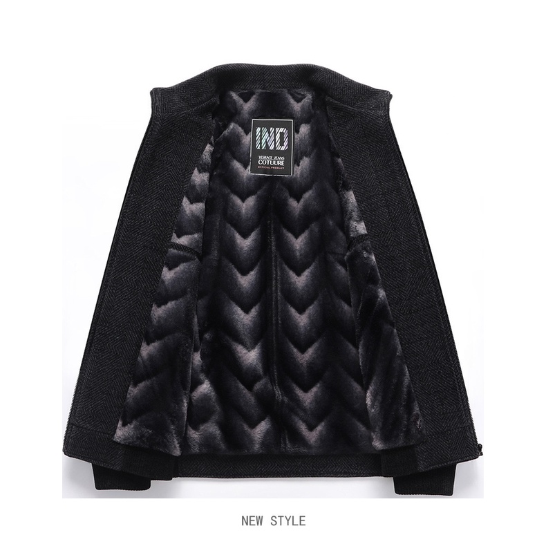 Amo_Áo khoác dạ lót lông cho bố, áo khoác nam trung niên, áo cho người già, áo M chuông ông