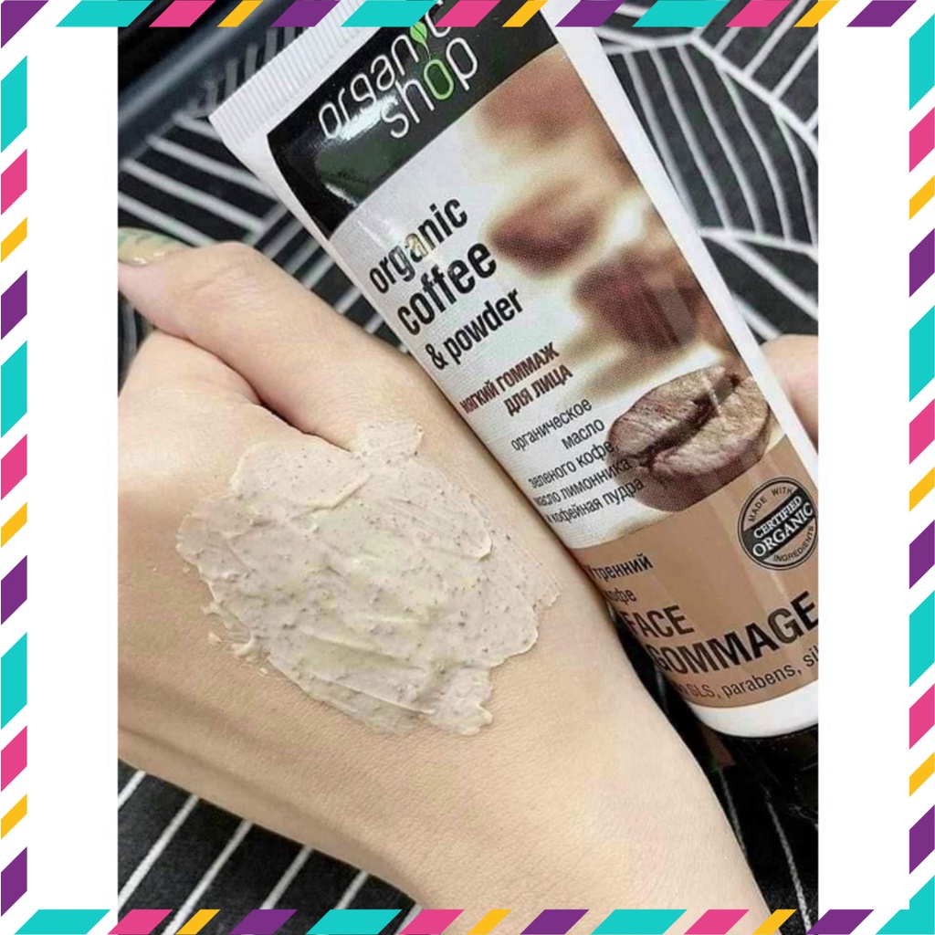 Tẩy Tế Bào Chết Cho Da Mặt Chiết Xuất Cà Phê Organic Coffee & Powder