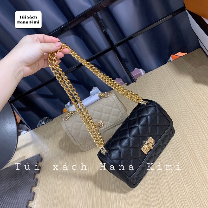 Túi đeo chéo nữ dây xích trần trám