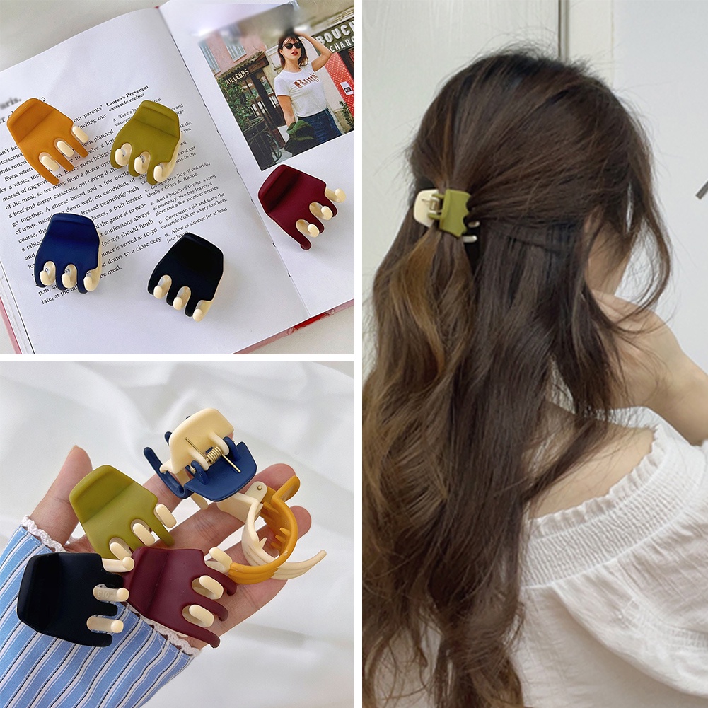 Kẹp Tóc Móng Vuốt Đuôi Ngựa Nhiều Màu Sắc Hỗn Hợp Dành Cho Bạn Nữ