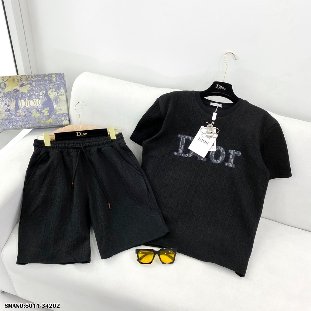 Bộ Quần Áo Di ô Nam Nữ Thêu Chữ Cực Xịn - Bộ Di ô Nam Nữ Dập Họa Tiết Nổi Siêu Đẹp