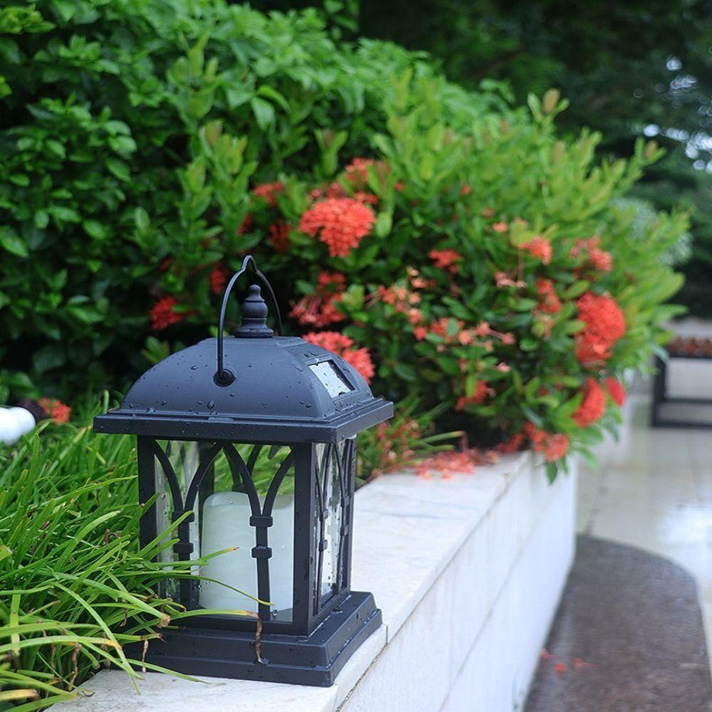 YVE Bộ 2 Đèn LED Hình Nến Chống Thấm Nước Treo Trang Trí Sân Vườn