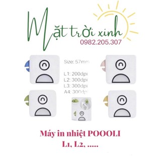 {hàng sẵn}MÁY IN NHIỆT POOOLI 🎁tặng cuộn giấy in💚MẶT TRỜI XINH 0982205307 ☀️