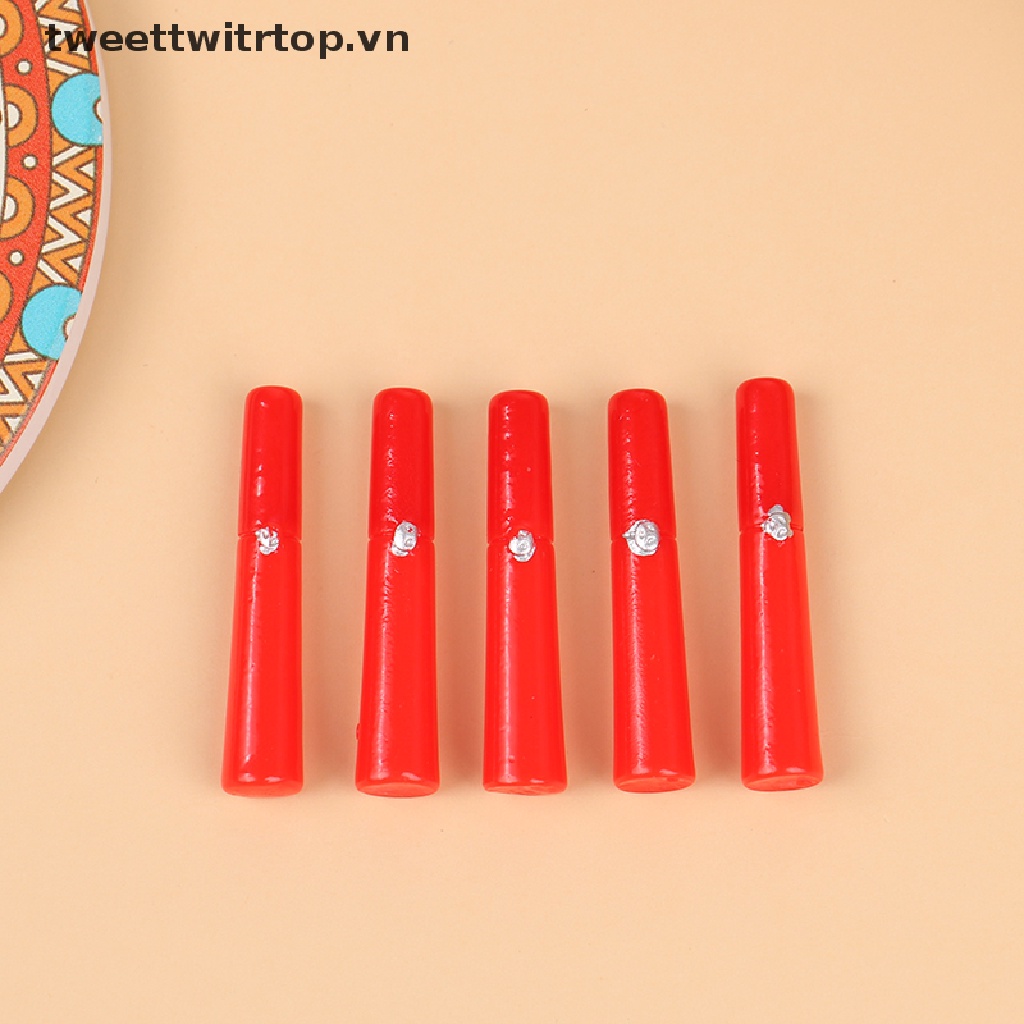 Set 5 Son Môi Mini Tỉ Lệ 1: 12 Dùng Để Trang Trí Nhà Búp Bê