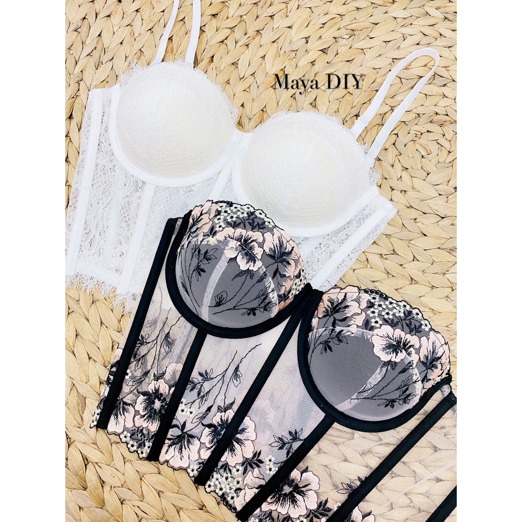 RẬP BRA CORSET MÚT XOÀI SIZE M