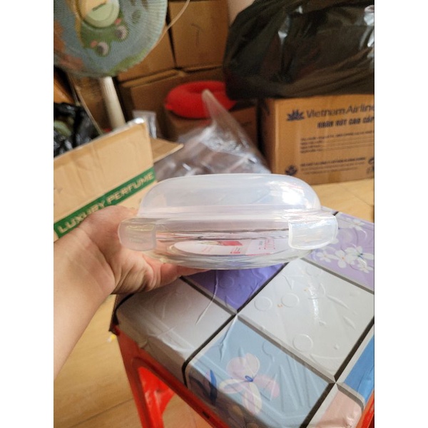 Combo 3 đĩa Thủy tinh Lock&Lock 18cm