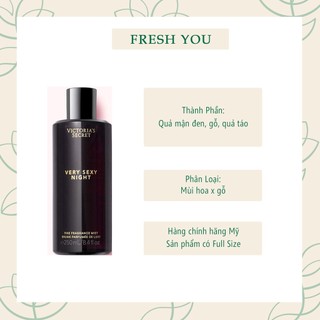 Very Sexy Night - Full Xịt thơm toàn thân body mist Victoria's Secret - fresh you