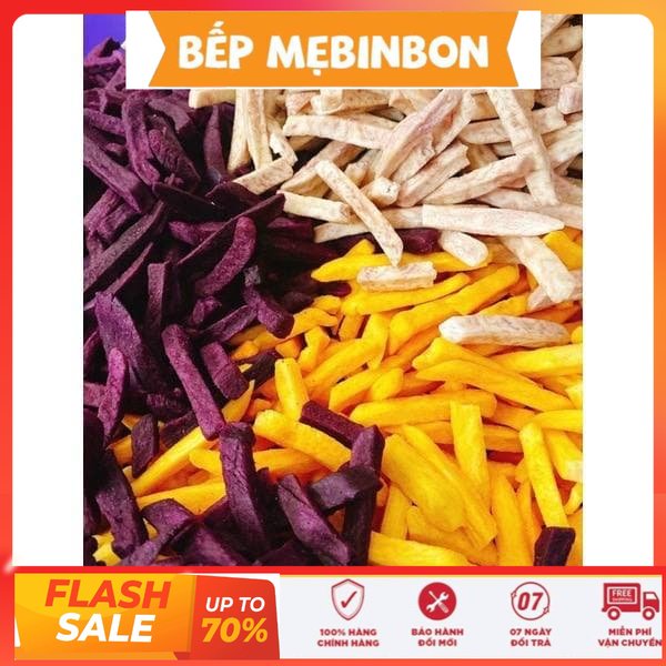 Khoai lang sấy mix màu túi 500g