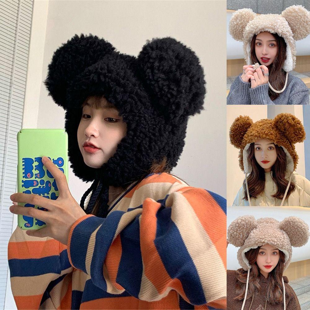 Mũ Che Tai Giữ Ấm Chống Gió Thời Trang Mùa Đông