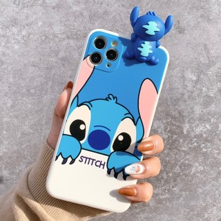 Ốp Lưng Silicon Màu Bảo Vệ Camera Stitch ( Kèm Hình Thú )