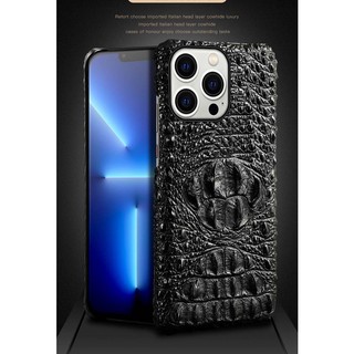 ốp lưng da iphone 14 pro max dập vân gù cá sấu sang trọng
