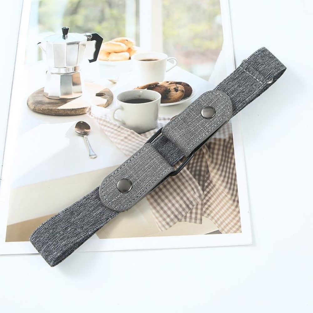 Thắt Lưng Co Giãn Không Đường May Màu Trơn Đơn Giản Cho Nam Và Nữ