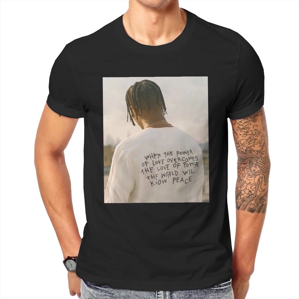 Kế Hoạch Travis Scott Tấm Thảm Astroworld Áo nam Rap Hiphop Tuyệt Vời Cotton Tee Tay Ngắn In Hình Qu