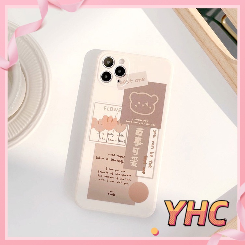 ốp iphone Hình Gấu Dễ Thương tương thích iPhone 6s 6splus 7 7plus 8 8plus X XS XSMAX 11 12 Pro Max Plus Promax-909