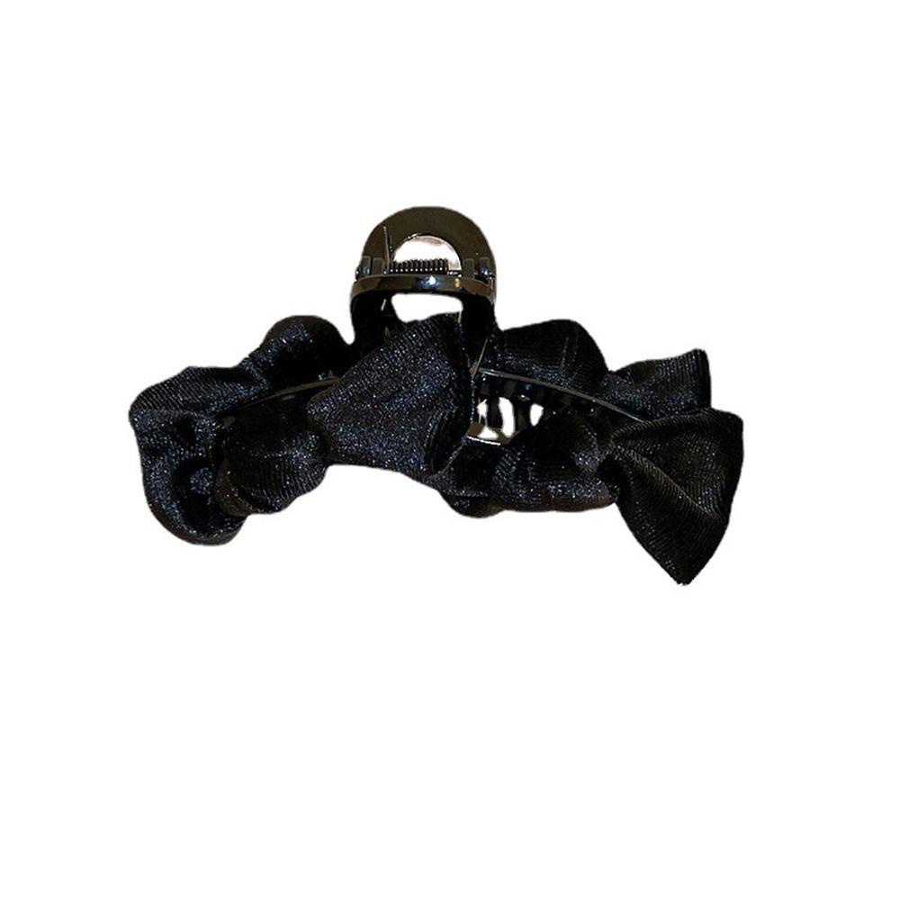 Kẹp Tóc Đuôi Ngựa Hình Nơ Bằng Nhung Phong Cách Hàn Quốc Cổ Điển Thanh Lịch Dành Cho Bạn Nữ