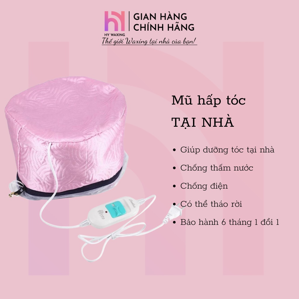 [CHE TÊN] Mũ Ủ Hấp Tóc Nhiệt Tại Nhà Chuẩn Salon HY WAXING Cải Thiện Tóc Hư Tổn, Chẻ Ngọn 6449