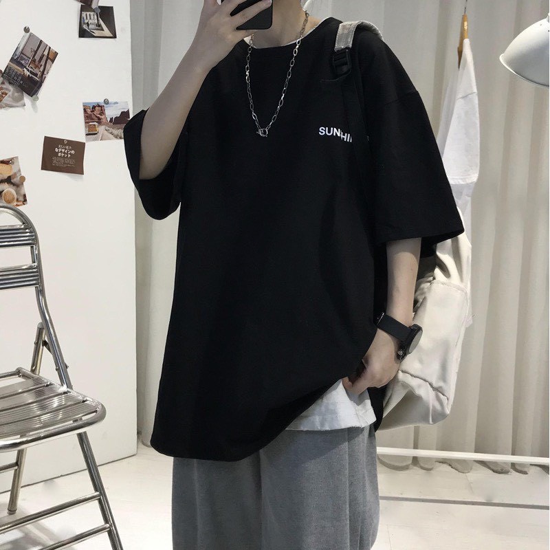 Áo thun tay lỡ CRAW phông unisex nam nữ vải coton mềm mịn, co dãn Oversize form rộng - 0038