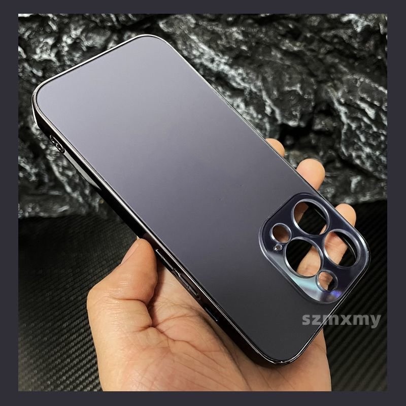 Ốp Điện Thoại Màu Tím Đậm Phong Cách Doanh Nhân Sang Trọng Chống Rơi Cho Iphone 14 11 13 12 Pro Max 14plus