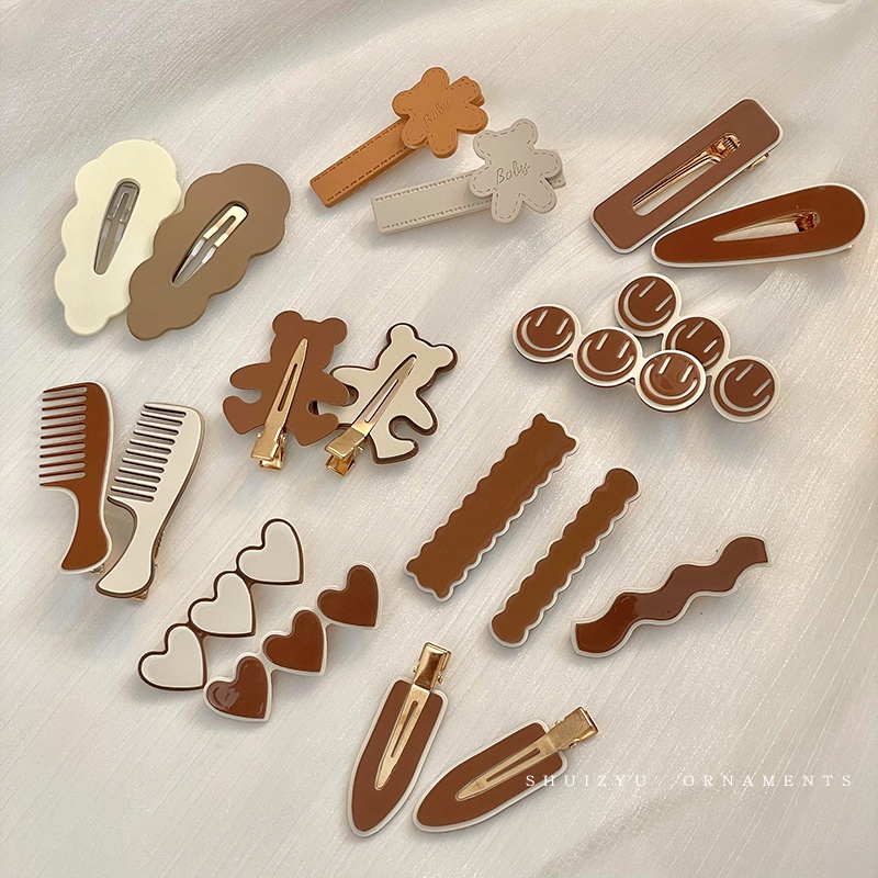 Kẹp Tóc Mái Nhỏ Đơn Giản Ngọt Ngào Phong Cách Hàn Quốc Cho Nữ / Trẻ Em