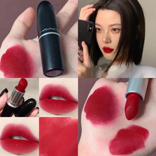 Son MAC son lì lâu trôi ruby woo - Chili Full Size Bản Matte, Powder Kiss