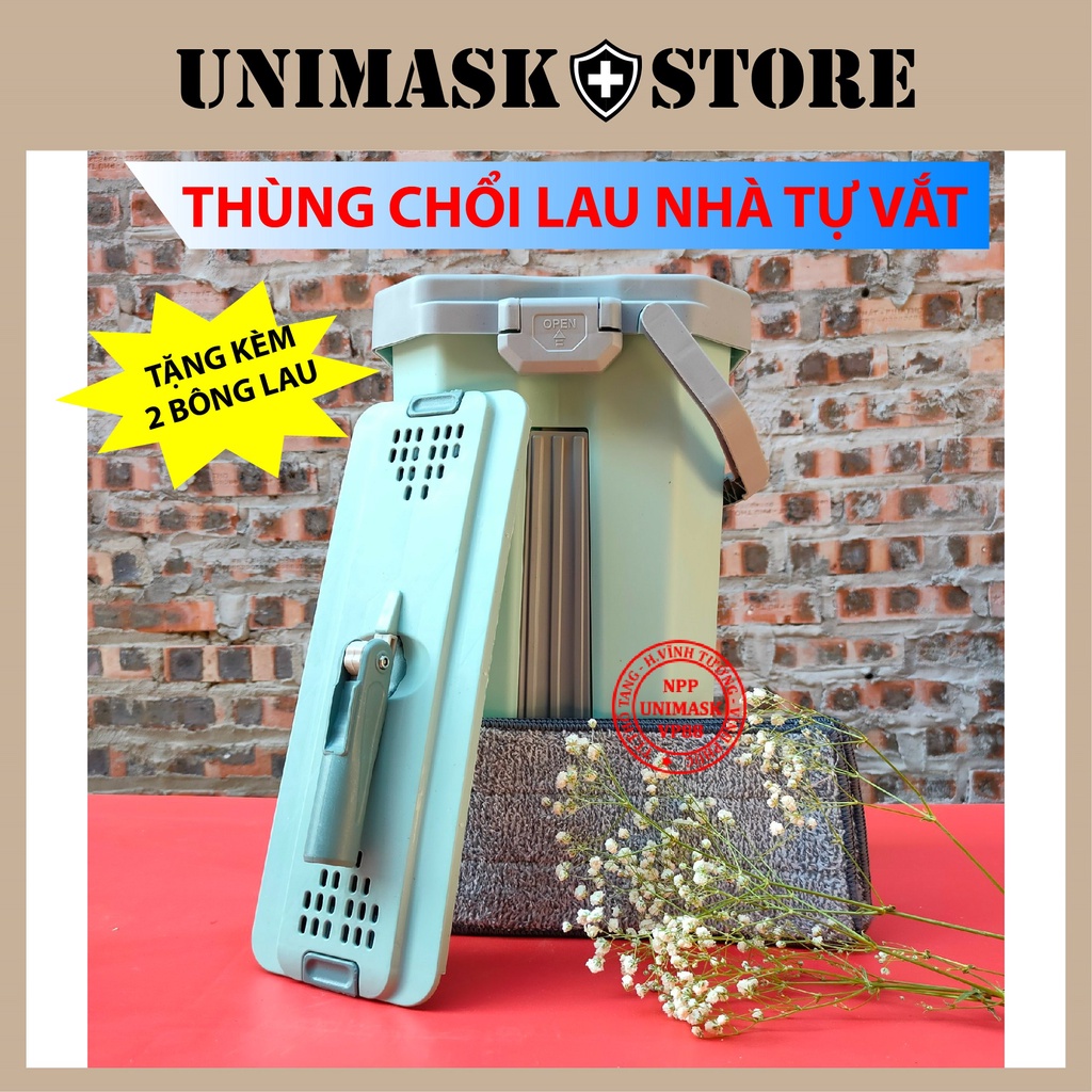 [Siêu sale] Chổi lau nhà VẮT TỰ ĐỘNG ( Chổi + Thùng)