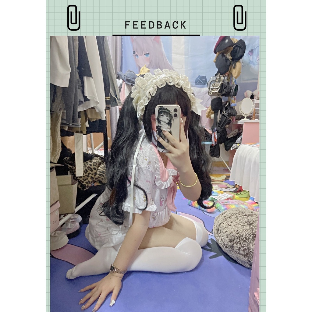 Băng đô lolita mềm mại nhiều màu siêu xinh