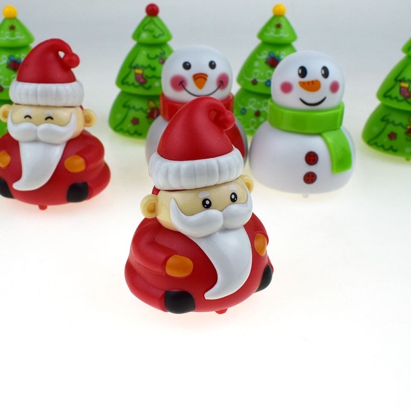 Đồ chơi trẻ em hình ông già noel, người tuyết, cây thông vặn dây cót chạy đà quà tặng Giáng sinh cho bé