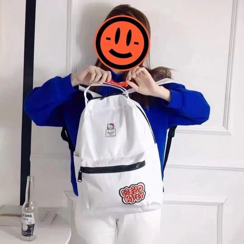 Balo Đi Học Siêu Nhẹ In Hình Hello Kitty Dễ Thương
