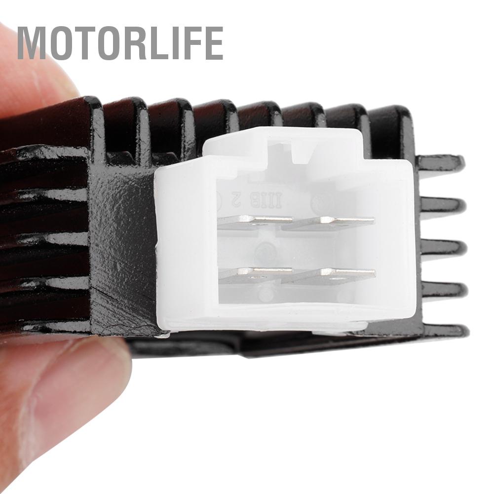 Motorlife Bộ chỉnh lưu điều điện áp toàn sóng 12V Phù hợp cho xe máy GY6 50cc-150cc