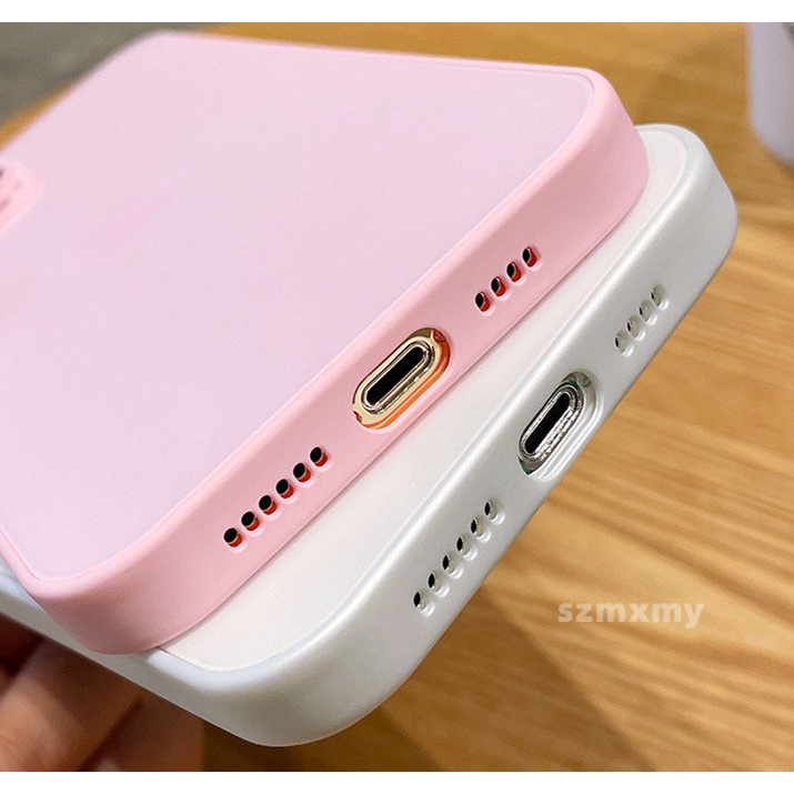 Ốp Điện Thoại Mặt Kính Nhám Màu Tím Chống Dấu Vân Tay Cho IPhone 14 13 12 11 Pro Max 14plus