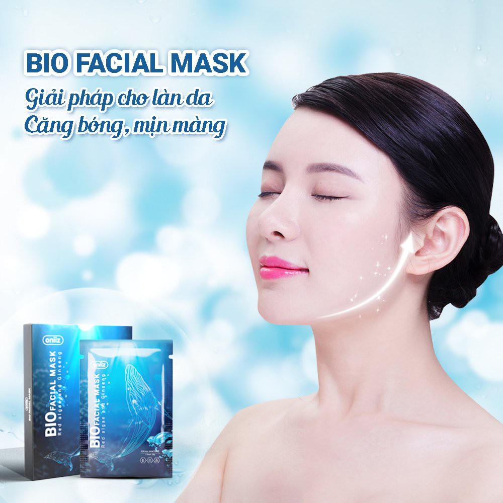 Mặt nạ sinh học dưỡng ẩm trắng da Oniiz - hỗ trợ ngừa mụn,cân bằng da, ngừa lão hóa, dạng thạch dùng cho cả nam và nữ