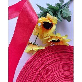 dây ruy băng lụa 2 mặt  cao cấp bản 4cm