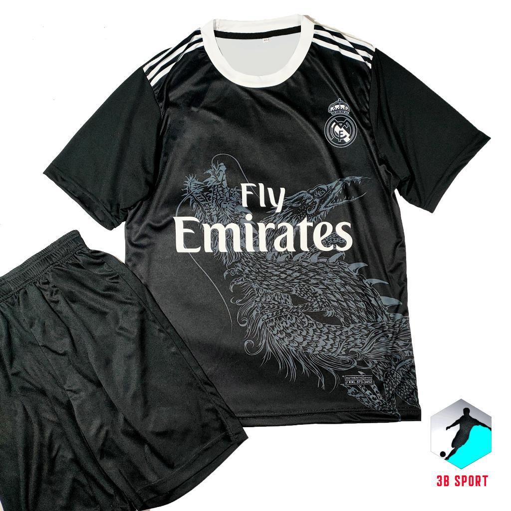 Bộ quần áo bóng đá CLB Real Madrid bản rồng thun lạnh