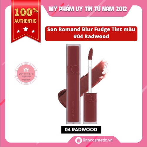 Son Kem Lì Romand Blur Fudge Tint #04 Radwood