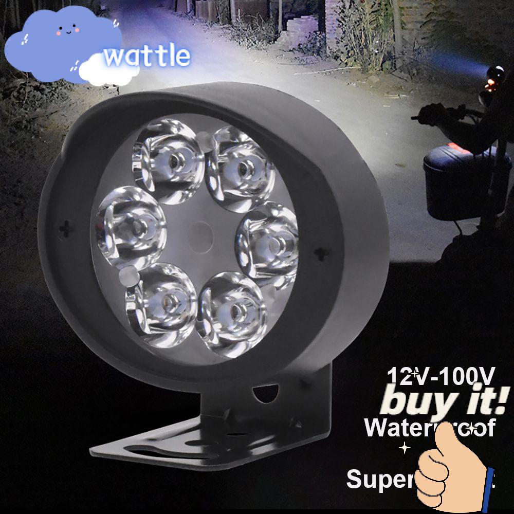 Đèn Pha 6 Bóng LED 12V-100V Siêu Sáng Chuyên Dụng Cho Xe Đạp Điện