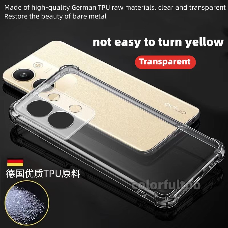 Ốp Điện Thoại Silicon Trong Suốt Chống Sốc Cho Oppo Reno 9 8 Pro Plus Pro + 8Z Reno8Pro Reno9Pro Reno8 Reno9 4G 5G