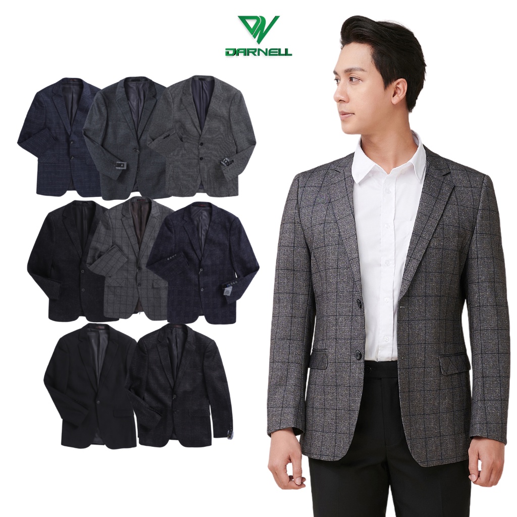 Áo vest nam công sở Hàn Quốc DARNELL Blazer slimfit chất liệu cao cấp sang trọng DN1270