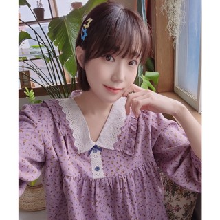 (22185V) Ullala Pajama Rudy (30 tuổi)Violet tay dài 2 mảnh