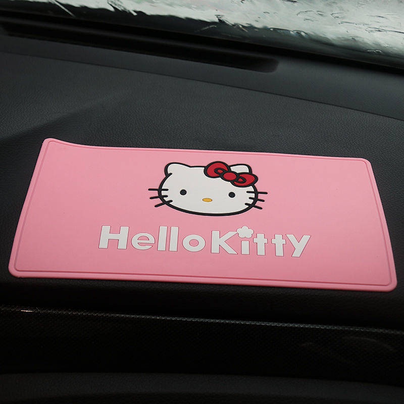 Car Cartoon Non-Slip Mat Car Large Vehicle-Mounted Mobile Phone Decoration High Temperature Resistant Center Console Instrument Panel Car Storage Pad 9EMF