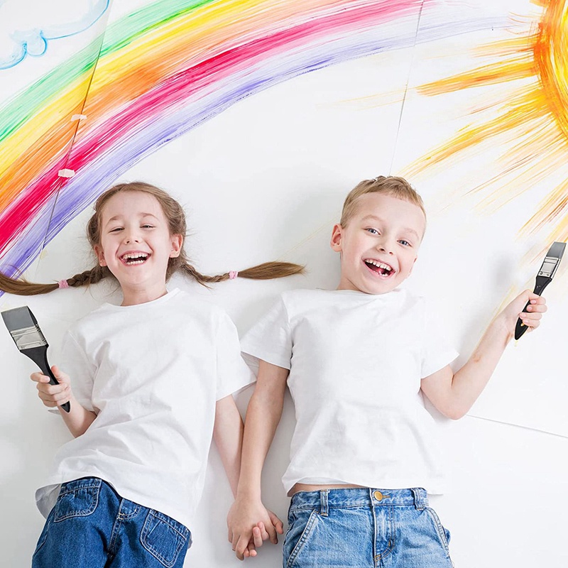 Bộ 4 Cọ Sơn Silicone Bản Rộng 1 1.5 2 2.5 Inches