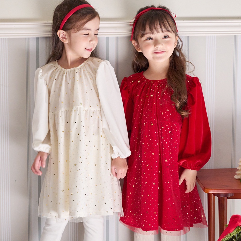 Váy nhung voan lấp lánh Bebezoo cho bé gái BEB4OP105