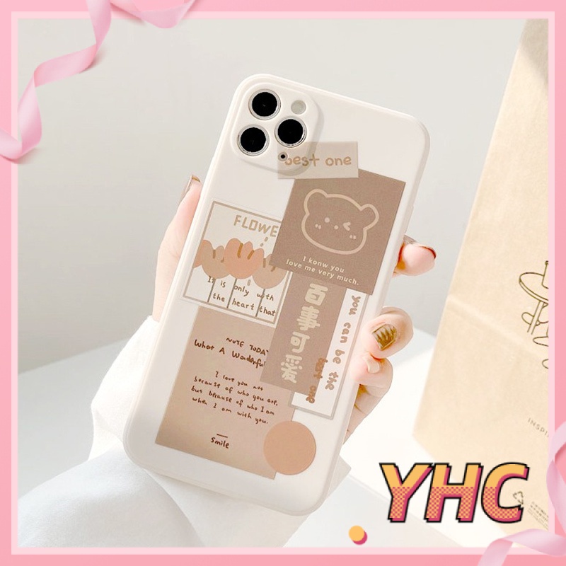 ốp iphone Hình Gấu Dễ Thương tương thích iPhone 6s 6splus 7 7plus 8 8plus X XS XSMAX 11 12 Pro Max Plus Promax-909